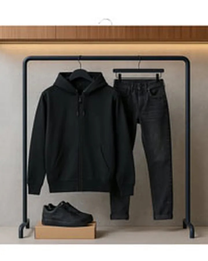 سوئیشرت زیپ دار مردانه بیسیک