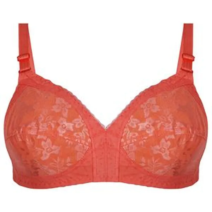 سوتین زنانه پرجامدا مدل 340019528 گیپور رنگ گلبهی