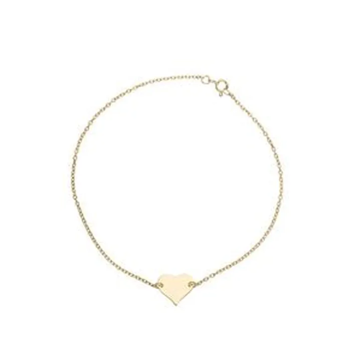 پابند طلا 18 عیار زنانه ترابی گالری مدل قلب کد GAN024