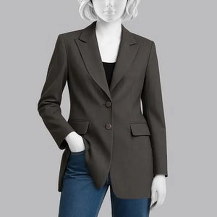 مانتو کتی زنانه ریسانی مدل 5323 رنگ طوسی