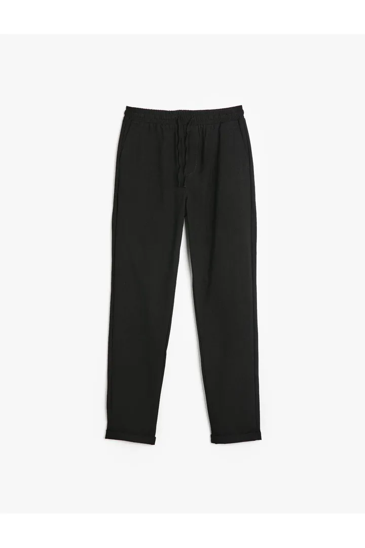 Kotonکمر مخلوط ویسکوز شلوار جیب چید