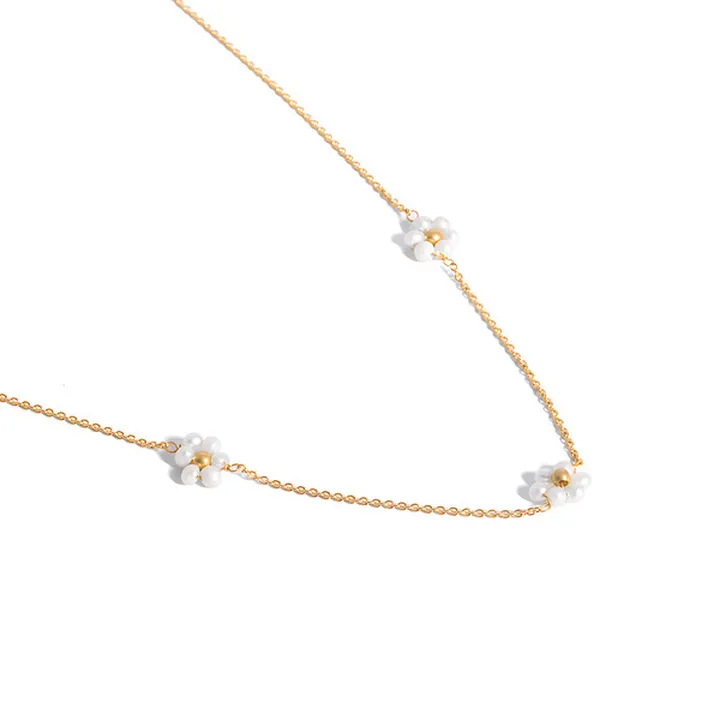 گردنبند طلا 18 عیار زنانه با زنجیر حلقه‌ای (فلامین...