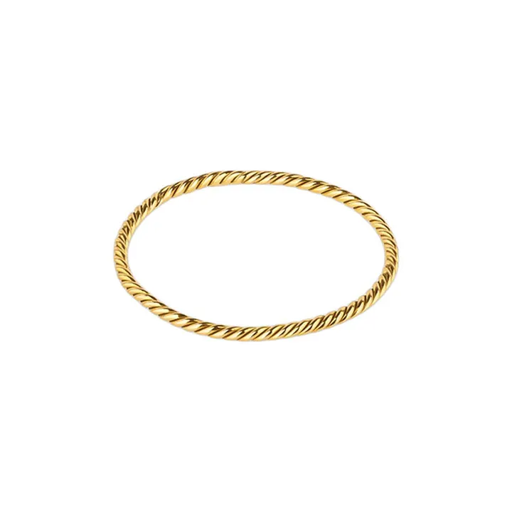 انگشتر طلا 18 عیار زنانه سنجاق مدل پیچی کد R319 سا...