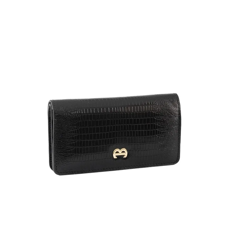 کیف پول زنانه مدل F136 مشکی ایگوانا