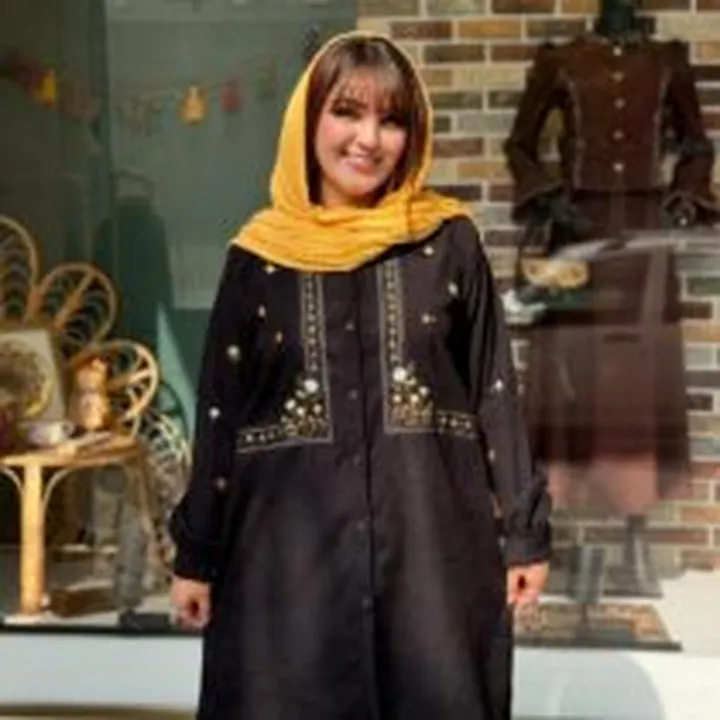 مانتو آوا کبریتی مشکی