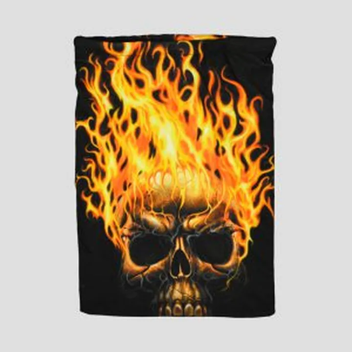 اسکارف بند دار اسکلتی مدل Fire Skull کد Dbm-625d3