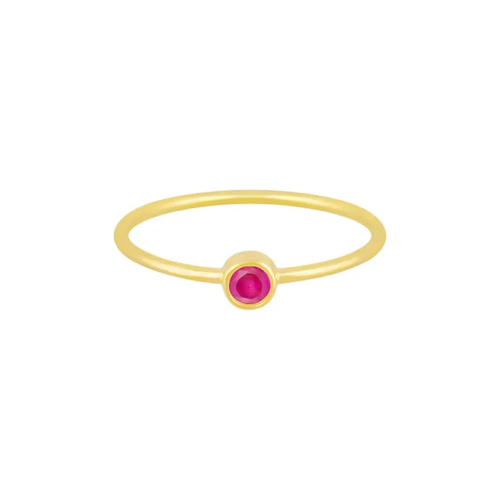 انگشتر طلا 18 عیار زنانه درریس مدل  تک نگین رینگ م...