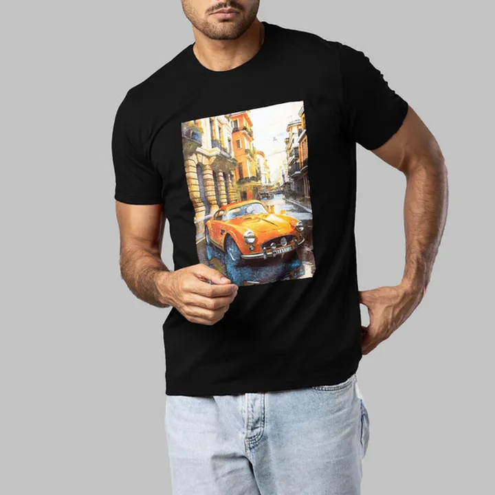 تی شرت آستین کوتاه مردانه باینت مدل 780-1 رنگ مشکی