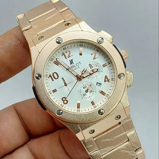 ساعت مچی مردانه هابلوت موتور ژاپن طرح کرنو کیفیت عالی HUBLOT