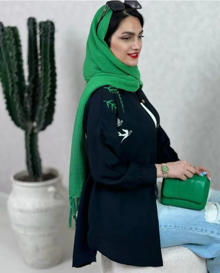 شومیز مانتویی مدل طبیعت کد 69728