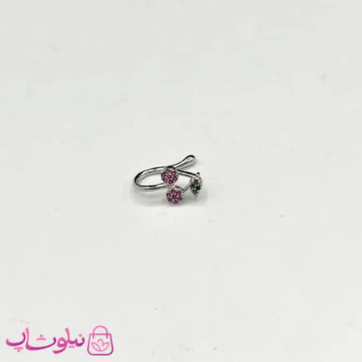 پیرسینگ بینی یا گوش طرح گیلاس نگیندار بدون نیاز به سوراخ کد 658