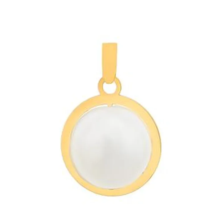 آویز گردنبند طلا 18 عیار زنانه سوزیانا مدل مروارید کد 001