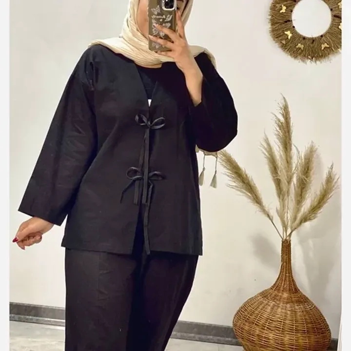 مانتو گره ای مهر جنس لنین