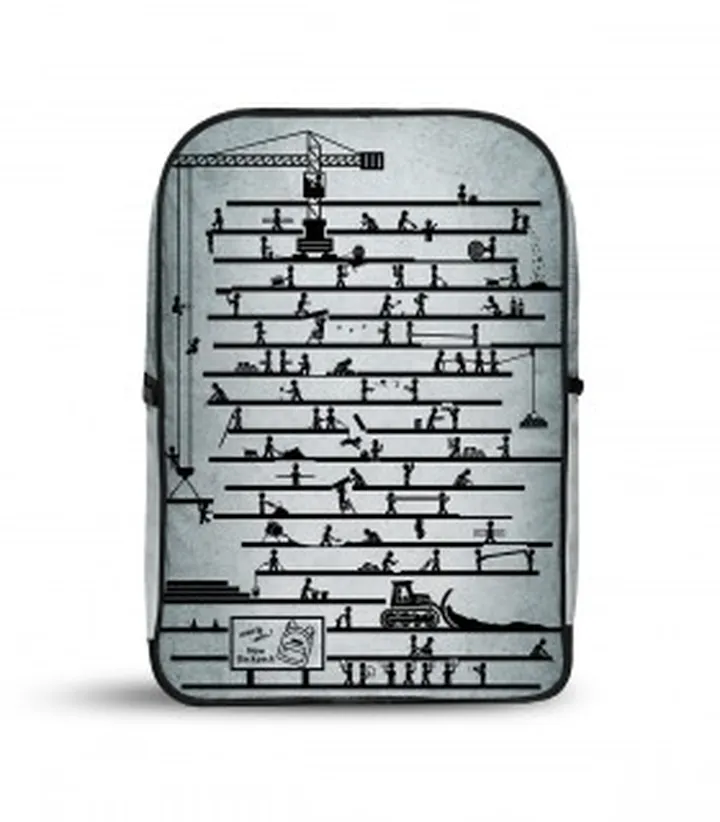 کوله پشتی مخمل مهندسی