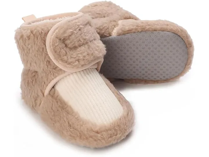 پاپوش ساق دار زمستانی استپ دار توکرکی رنگ نسکافه ای