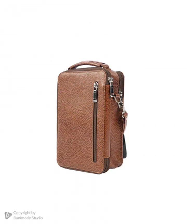 کیف مردانه چرم طبیعی بیسراک Bisrak مدل NL-Crossbody-D6-F