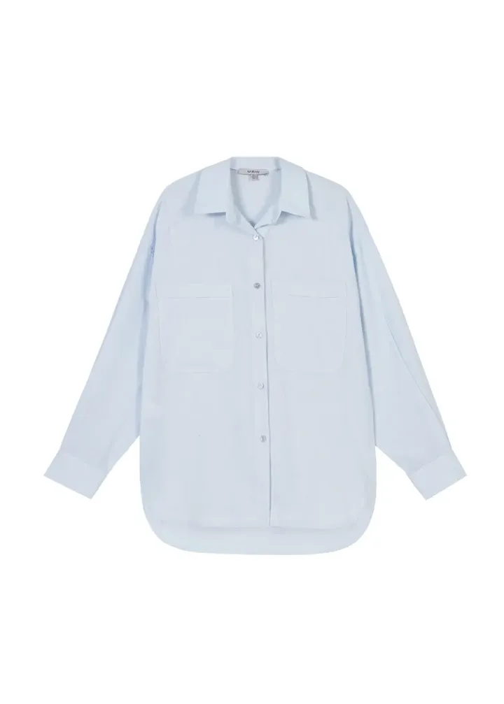 شومیز لوز بلند دو جیب ۱۰۴۲۶۹۰