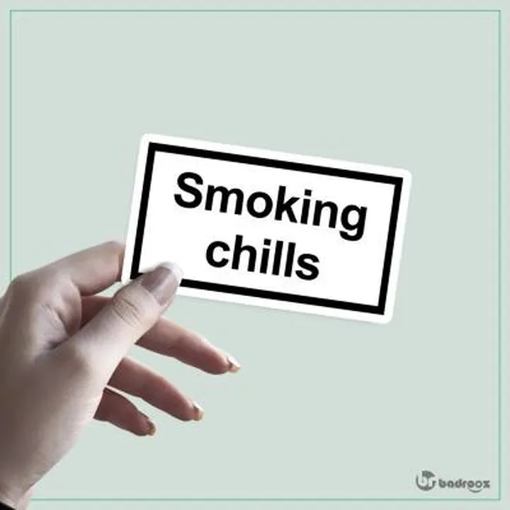 استیکر smoking chills