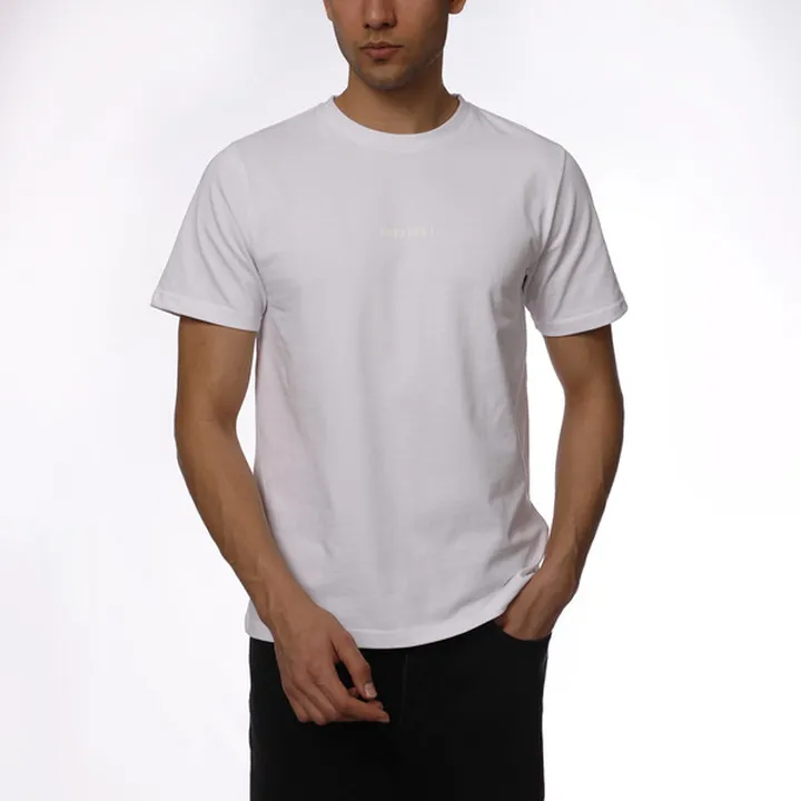 تی شرت آستین کوتاه مردانه ناربن مدل باربد رنگ سفید