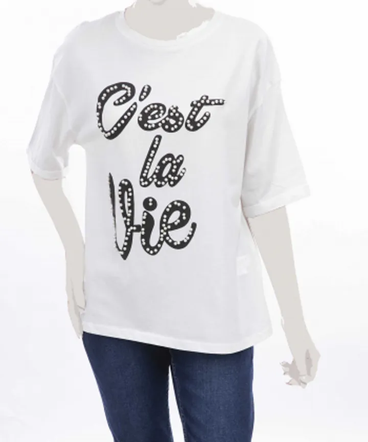 تیشرت زنانه کافه شرت Cafe Shirt کد63007