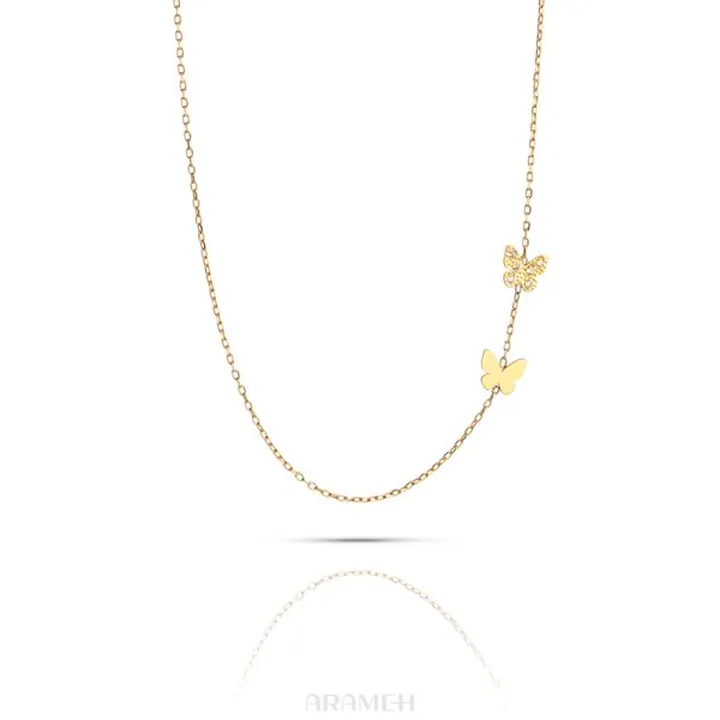 گردنبند دو پروانه مخراجی