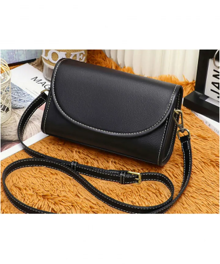 کیف دوشی و کراس بادی زنانه چرم با طراحی ساده women's crossbody bags 2023 new style genuine leather V90183