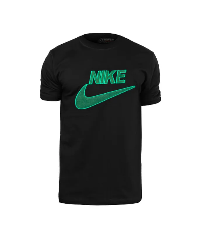 تیشرت Nike یقه گرد مردانه مشکی پنبه ساده