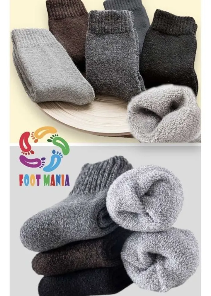 جوراب حوله ست زمستانی کلفت جاذب) (حرارت مردانه برند footmania کد 1706985194