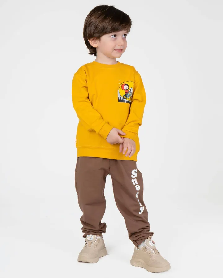 ست دورس و شلوار پسر دوچرخه سوار...