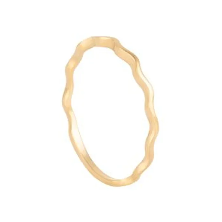 انگشتر طلا 18 عیار زنانه بان گالری مدلمینیمال کرلی