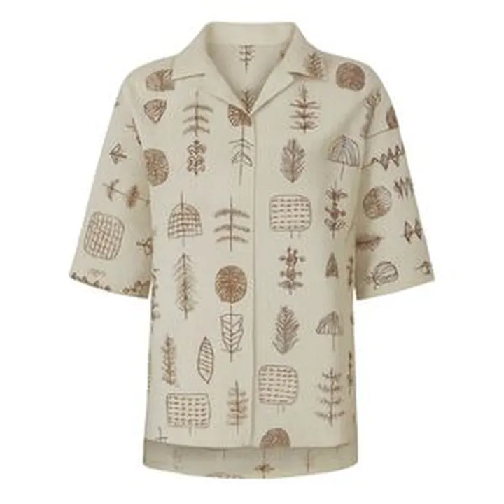 تونیک آستین سه ربع زنانه مدل لینن 3640