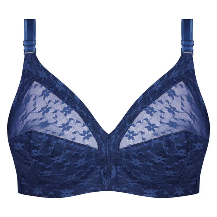 سوتین زنانه پانیذ مدل بدون فنر کد 66500 رنگ سرمه ا...