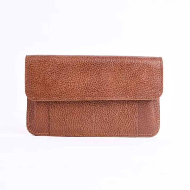 کیف دستی زنانه طرح تیدا چرم عسلی فلوتر