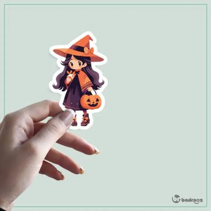 استیکر و برچسب Halloween Girl