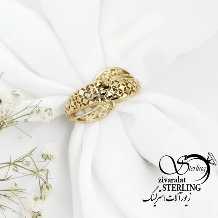 انگشتر طلاروس طرح تراش کد 17089