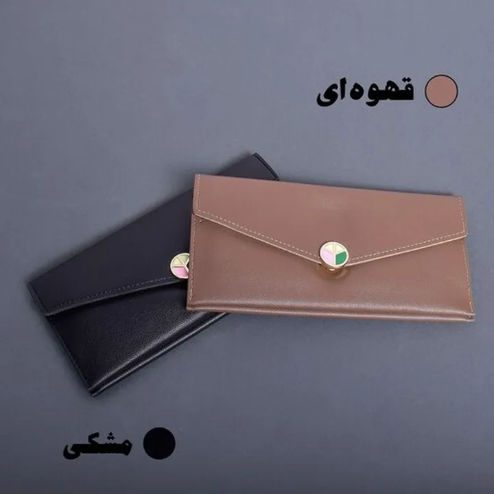 کیف پول زنانه مدل 8135 قهوه ای