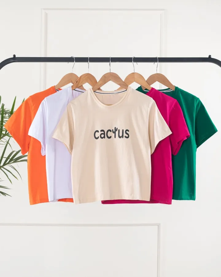 تیشرت کراپ Cactus کد 14826