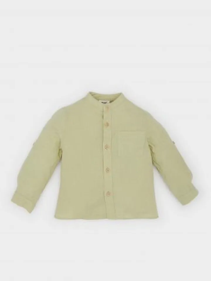 پیراهن نوزاد پسر نعنایی دفکتو