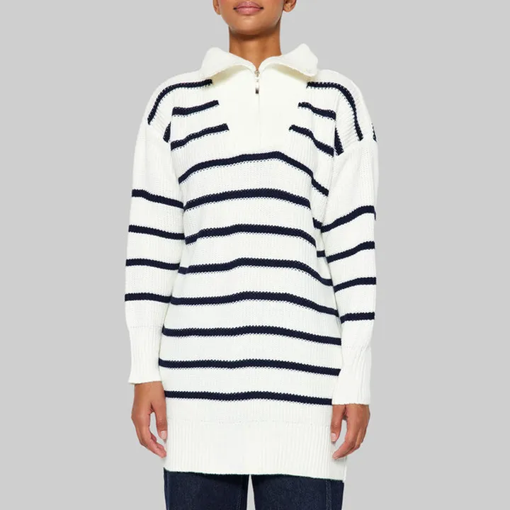 پلیور یقه برگردان زنانه مدل 663775761 طرح ترندیول