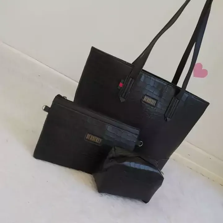 کیف سه تیکه مشکی جدید کیف سه تیکه کیف زنانه کیف دستی کیف اسپرت کیف بزرگ زنانه کادویی حراج
