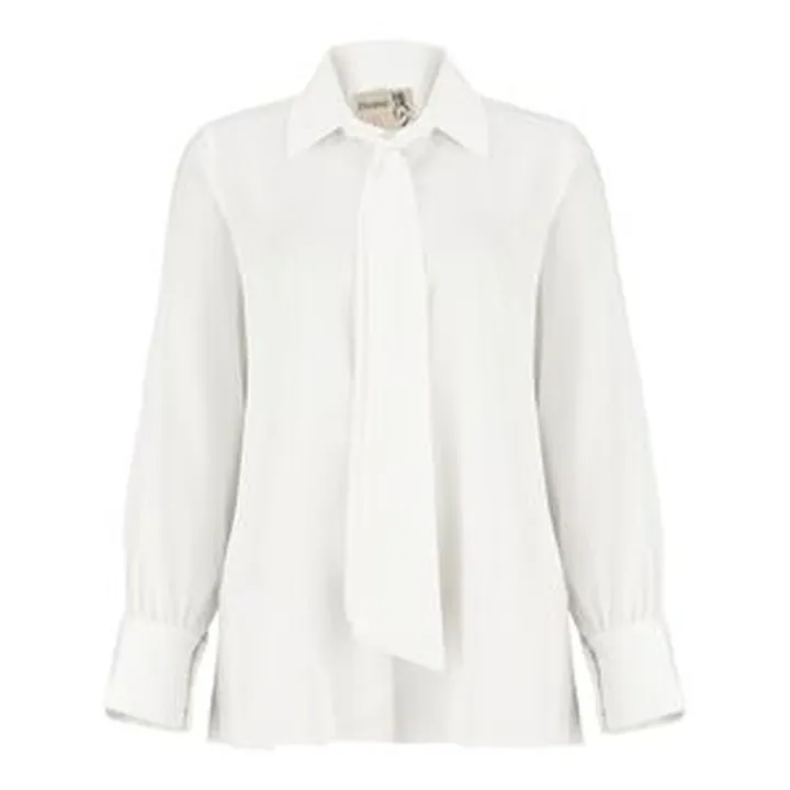 شومیز ساده زنانه السانا با رنگ سفید و تنخور معمولی، مدل ریماس کد 172535