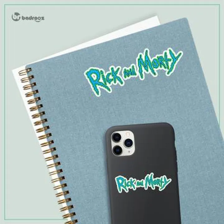 استیکر rick and morty logo