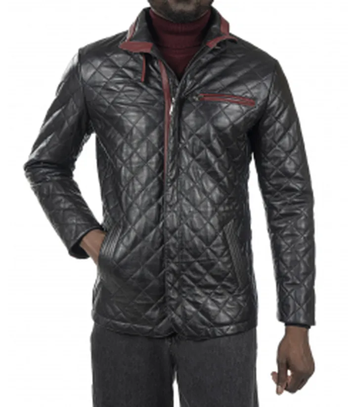 کت مردانه چرم طبیعی نوین چرم Novin Leather مدل RIVOLI