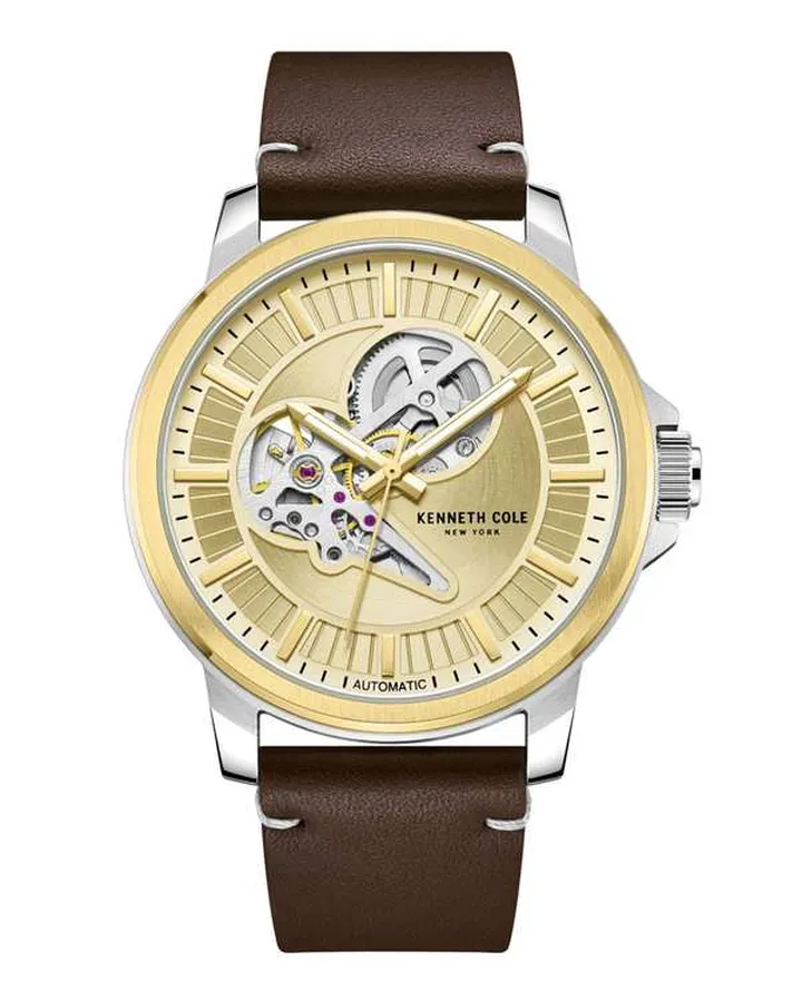 ساعت مچی مردانه عقربه ای اسکلتون کنت کول Kenneth Cole کالکشن AUTOMATIC مدل KCWGE2217004