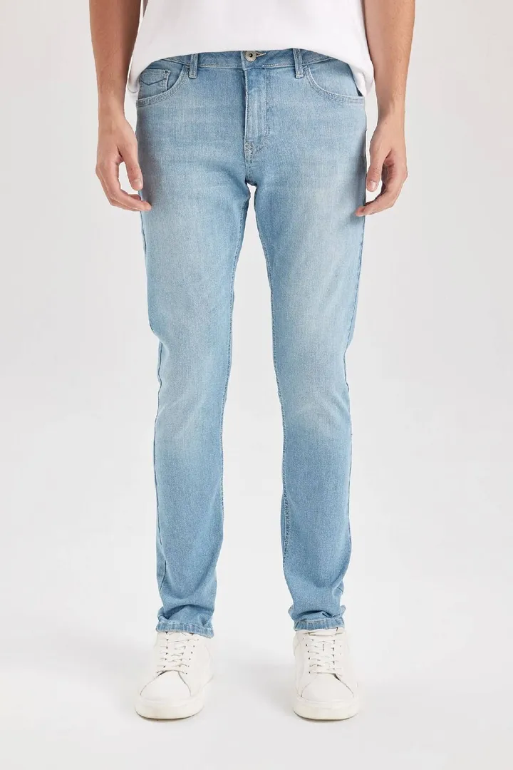 DefactoCarlo Skinny Fit فوق العاده باریک قالب کمر نرمال باریک و باریک شلوار جین D0025AX24AU