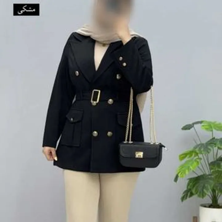 مانتو کتی زنانه یقه انگلیسی مزونی کد 100