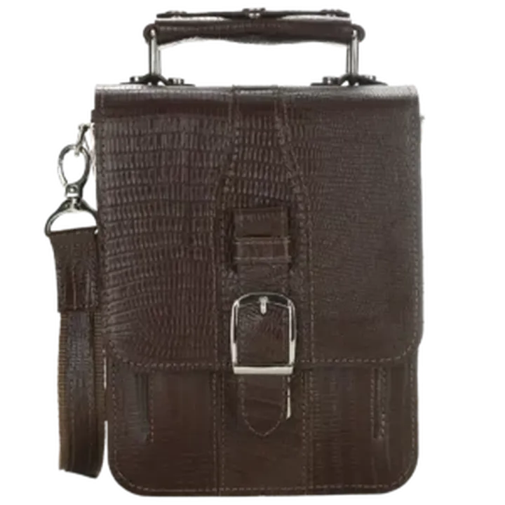 کیف دوشی مردانه چرم طبیعی مدل هیوا کد 2569