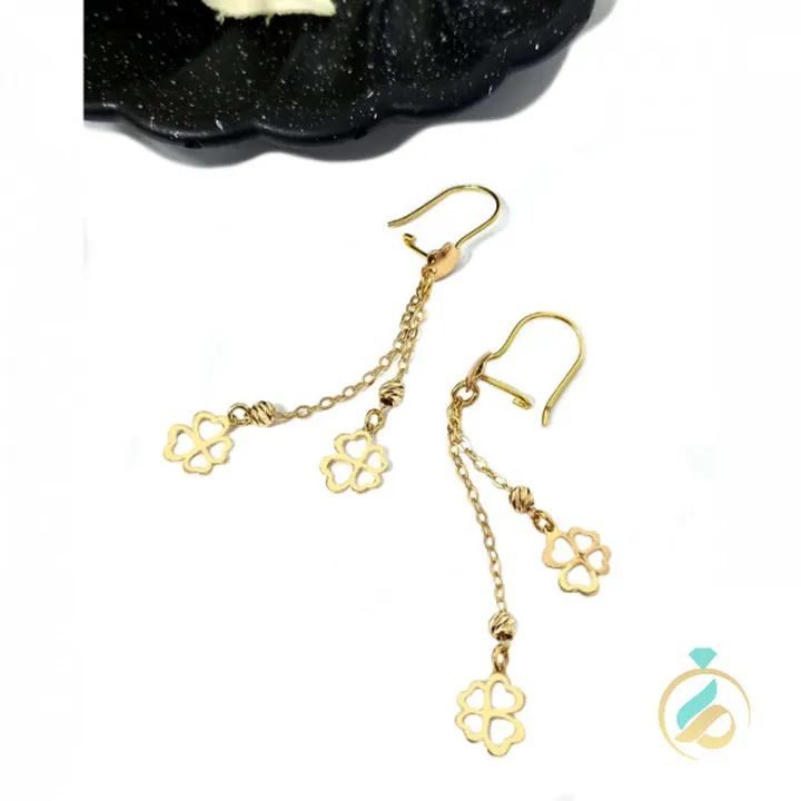 گوشواره طلا آویز تبسم