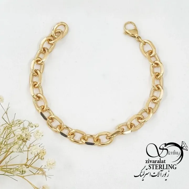 دستبند طرح طلا مارک ژوپینگ کد 17688