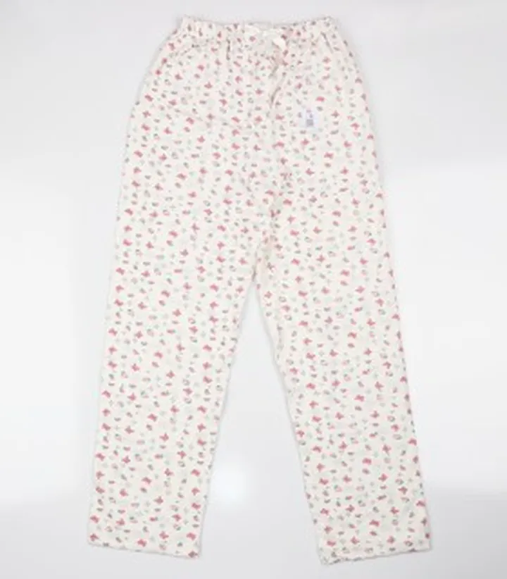 شلوار نخی و راحتی زنانه طرح دار کد 134193